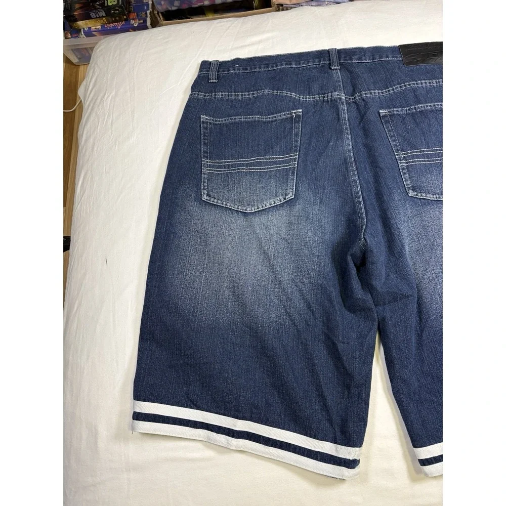 Koman Denim Shorts Size 44 Blue Jean Jorts Y2K Baggy Skate Hip Hop Streetwear